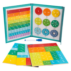 Magnetic Fractional Math Learning Book for Kids 3-8 Years