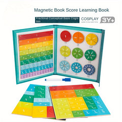 Magnetic Fractional Math Learning Book for Kids 3-8 Years