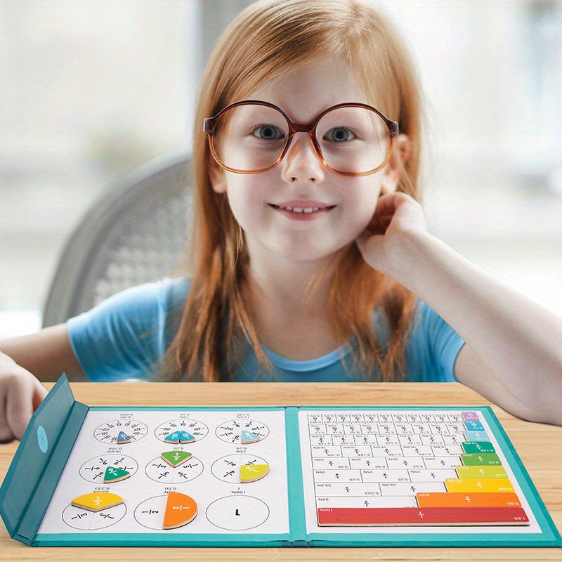 Magnetic Fractional Math Learning Book for Kids 3-8 Years