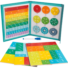Magnetic Fractional Math Learning Book for Kids 3-8 Years