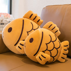 Soft Koi Fish Plush Toy - Adorable Cuddly Pillow for Home Decor