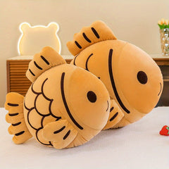 Soft Koi Fish Plush Toy - Adorable Cuddly Pillow for Home Decor