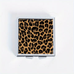 Leopard Print Medicine Box 4 Compartment Pill Box Portable Travel Outdoor
