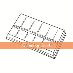Deluxe Candy Themed Coloring Book for Adults Stress Relief Art & Craft Activity