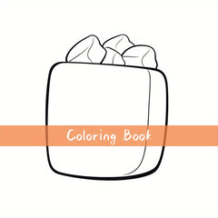 Deluxe Candy Themed Coloring Book for Adults Stress Relief Art & Craft Activity
