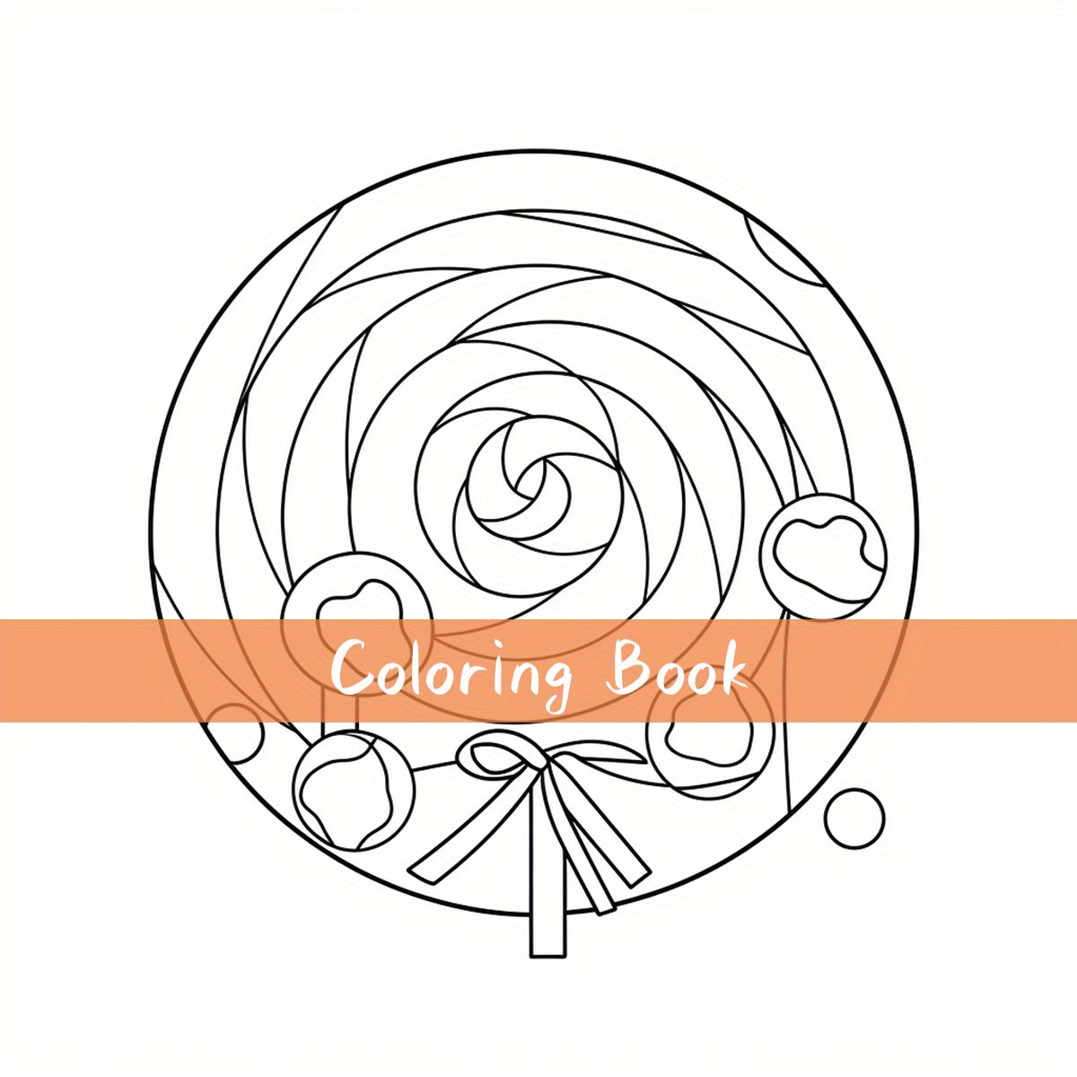 Deluxe Candy Themed Coloring Book for Adults Stress Relief Art & Craft Activity