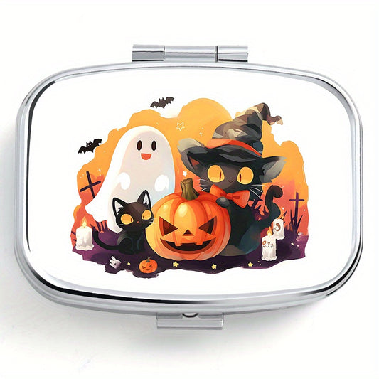 Portable Pill Organizer Metal Medicine Box for Travel Sports & Daily Use