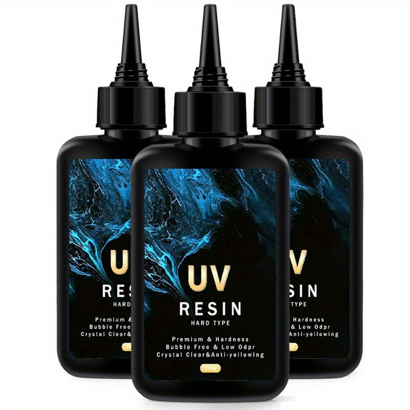 UV Resin Kit for Jewelry Making, 500g, High Viscosity, Crystal Clear Hard Type