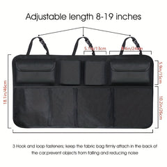 Adjustable Car Trunk Waterproof Storage Bag Organizer High Capacity