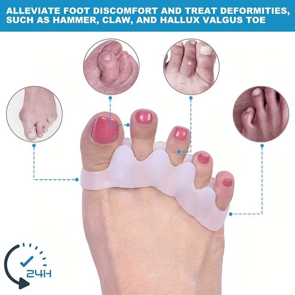 Toe Separators & Straighteners for Hammer Toes - Stretch Toes for Women & Men
