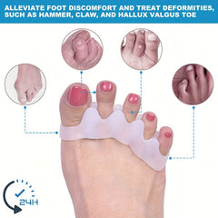 Toe Separators & Straighteners for Hammer Toes - Stretch Toes for Women & Men