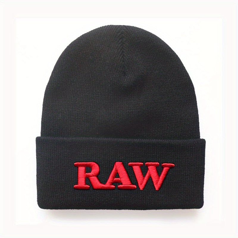 RAW Embroidered Beanie Hat