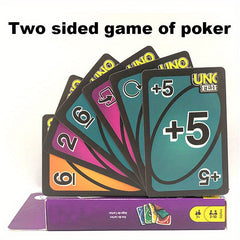 112pcs Game Playing Cards Reverse Use 0-9 Numbers and Functional Cards