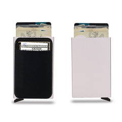 Pop Up Minimalist Metal Wallet Card Holder Thin Slim Purse