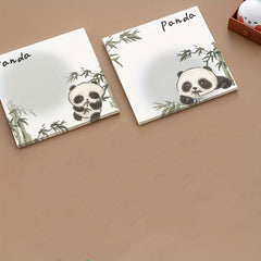 5pcs Panda Painting Sticky Notes - Cute Cartoon Notepads for Students