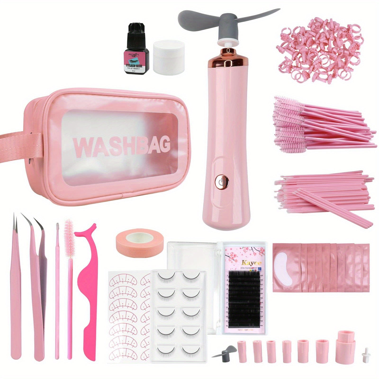 Professional Eyelash Extension Kit with Glue Shaker