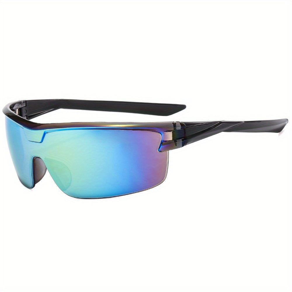 Y2K Semi Rimless Gradient Lens Sunglasses UV400