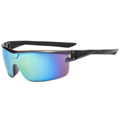Y2K Semi Rimless Gradient Lens Sunglasses UV400