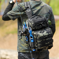 Large Capacity Outdoor Fishing Backpack Multifunctional Storage Bag