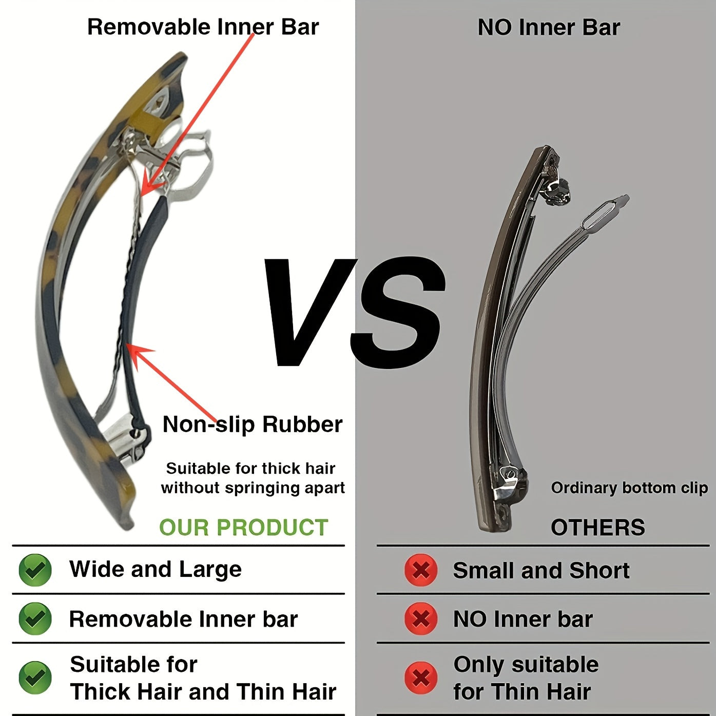 Acetic Acid Hair Clip Duck Billed Hair Accessory