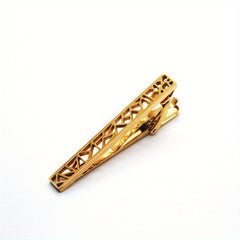 Stainless Steel Hollow Tie Clip Men's Business Gift Wedding Tie Clip