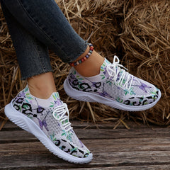 Women's Print Shock Absorbing Running Shoes Comfortable Travel Shoes