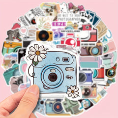50pcs Camera Photography Waterproof Stickers for Decorating - Christmas Theme