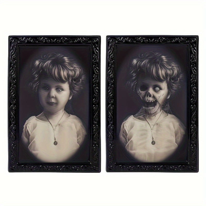 3D Face Changing Photo Frame Human Figure Horror Decoration