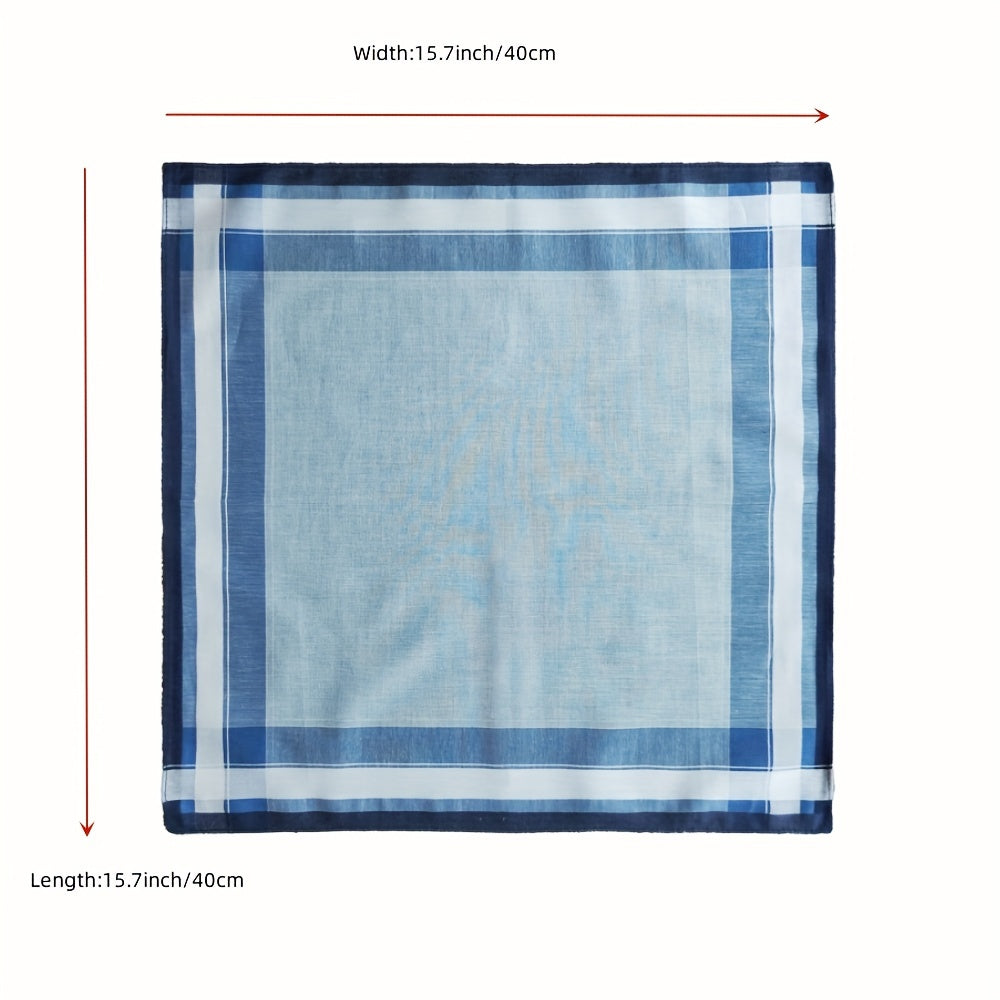 6 Pack 39 Men's Vintage Handkerchief Satin Technology Soft Sweat-absorbing