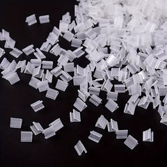 100pcs Clear Balloon Sealing Clip V-shaped Sealing Clip Wedding Party Christmas