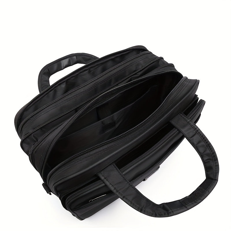 Men's Laptop Bag Briefcase Diagonal Bag Large Capacity Wear-resistant Waterproof