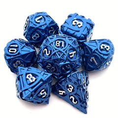 7pcs Solid Metal Dice Maze Sided Desktop Game Drinking Fun Dice