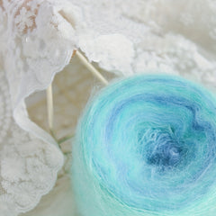 Rainbow Dream Mohair Yarn for DIY Knitting Soft Gloves Hat Coat Scarf Doll Bag