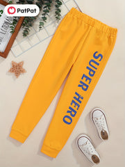 HERO Letter Print Boys Sweatpants Active Jogger Sports Pants