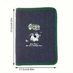 A5 Retro Denim Journal Book Removable Good Looking Diary Notebook