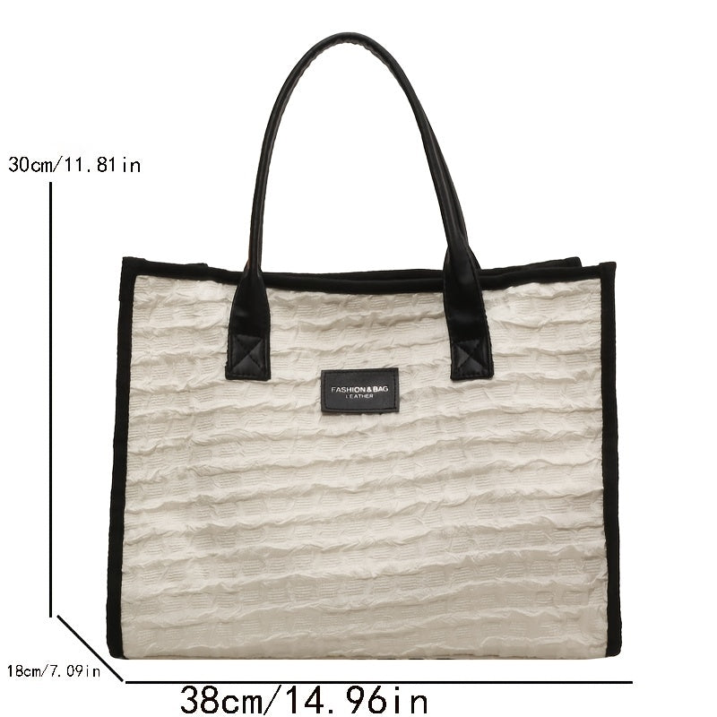 Large Capacity Vegan Tote Bag Women's Handbag & Purse