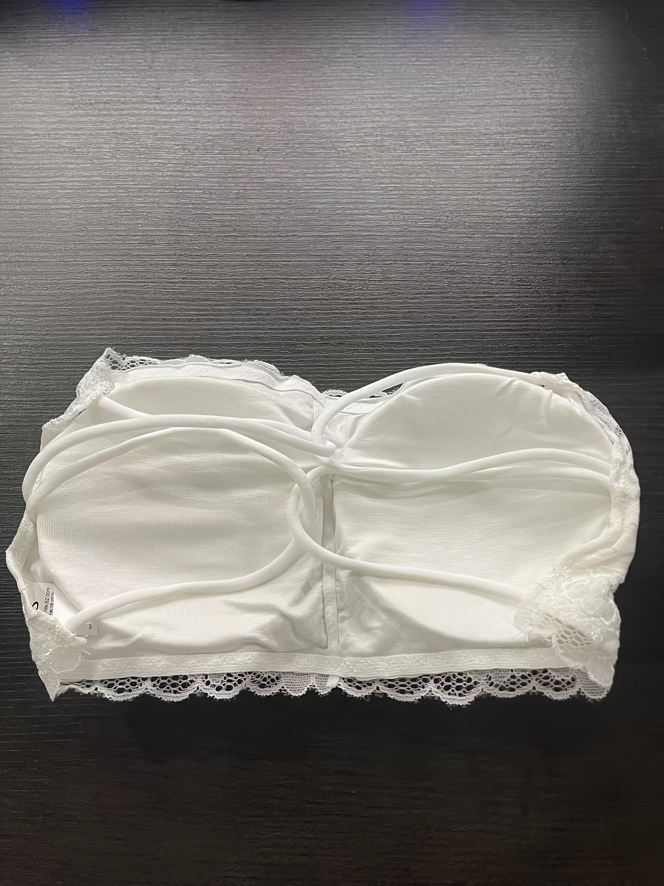 Lace Bandeau Bra Soft Stretch Strapless Lingerie