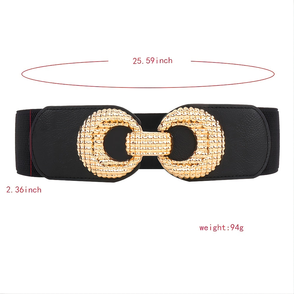 Vintage Elastic Wide Waist Belt for Women Girls