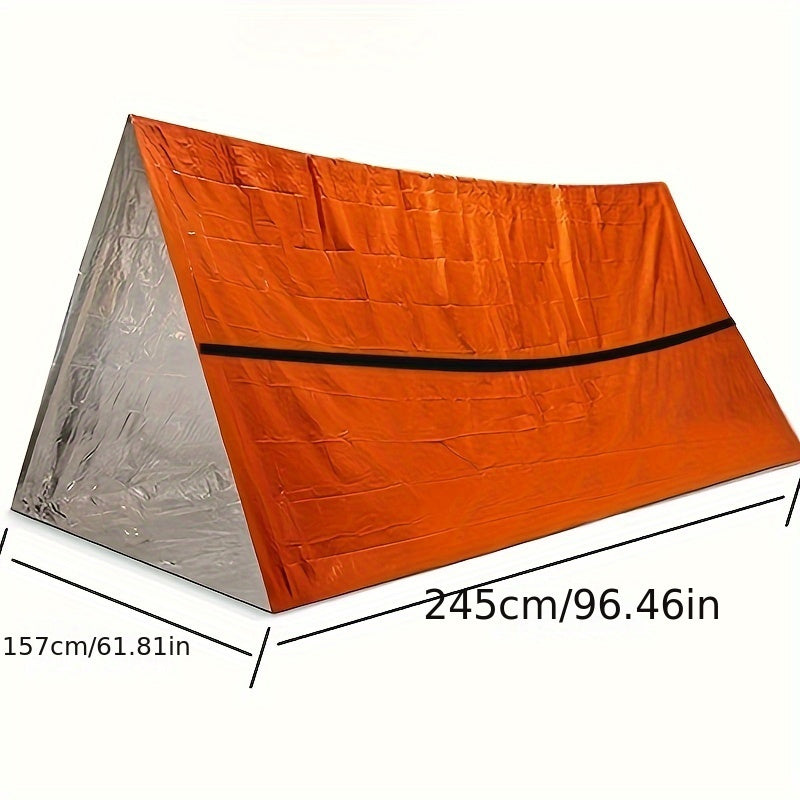 Emergency Shelter Survival Bivy Tube Tent Kit Thermal Blanket SOS Sleeping Bag