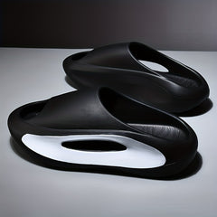 Men's Non Slip Platform Slides Soft Sole Cloud Slides Indoor Outdoor