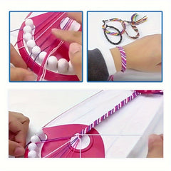 Bracelet Making Kit With 20 Pre cut Threads Can Make Up To 8 Bracelets