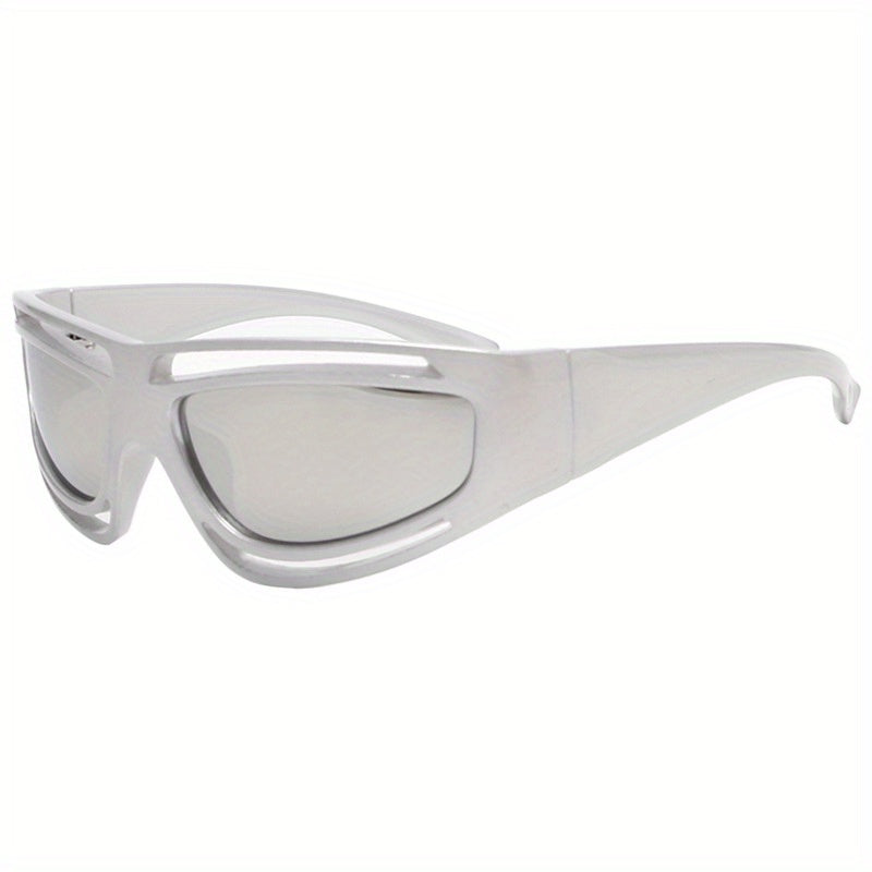 Y2K Wrap Around Sports Sunglasses UV400 Sun Shades for Outdoor Activities
