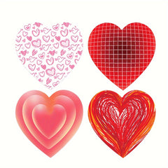 500pcs Heart Shape Stickers Birthday Party Seal Labels Self-adhesive Label
