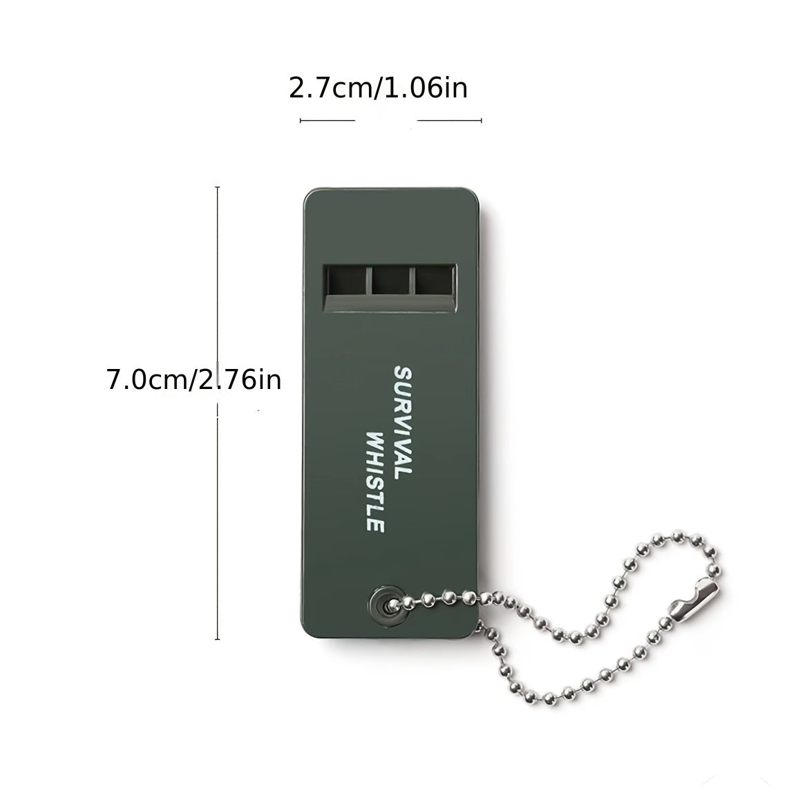 2pcs Tri Frequency Survival Whistle for Outdoor Emergency