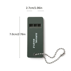 2pcs Tri Frequency Survival Whistle for Outdoor Emergency