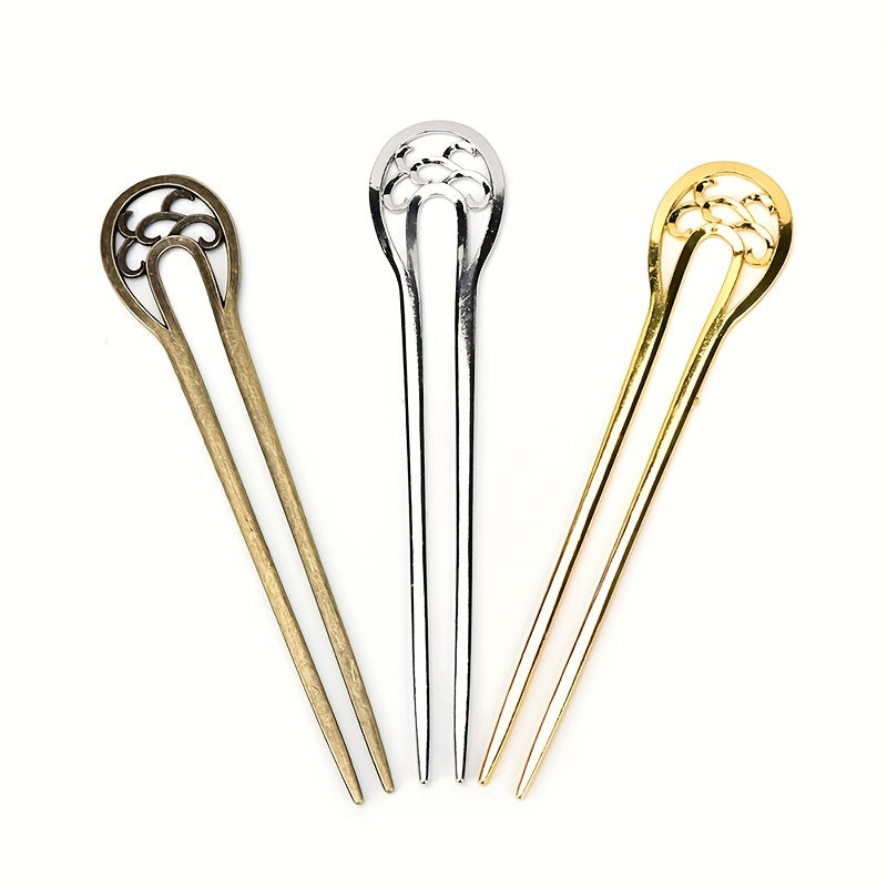 Vintage Metal Hair Pin U Shaped Hair Pin Hair Accessories For Women
