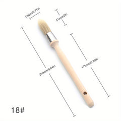 1pc Trim Paint Brush 15 18 21 25mm Edge Painting Tool with Wood Handle