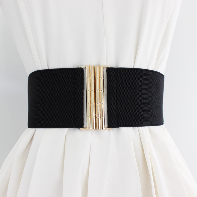 Elastic Belt Women's Belt Wide Waist Covering Decor