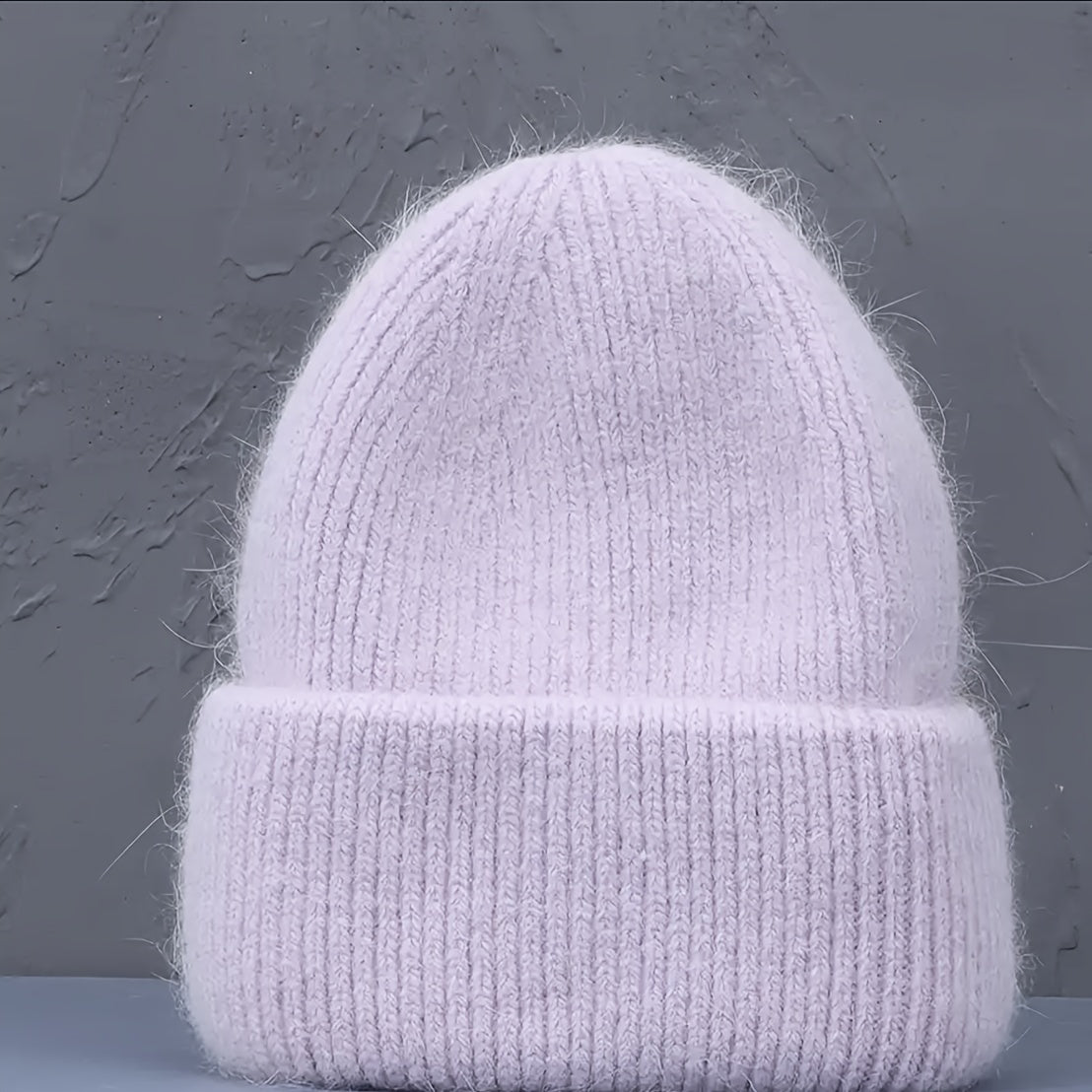 Warm Winter Hat Beanie Solid Adult Head Cover Cap
