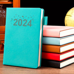 B5 Notebook with Pen Insert and Waterproof Faux Leather Cover
